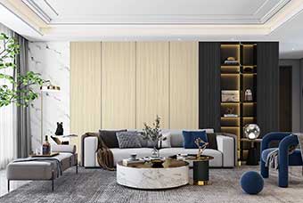 郑州轻奢风格-客厅