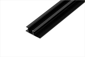 郑州航空纤维墙咔铝合金带灯中条(哑黑氧化)