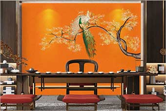 郑州森佰汇航空纤维墙咔（春花秋月）