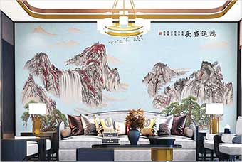 郑州森佰汇航空纤维墙咔（鸿运当头）